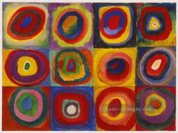 Quadrate mit konzentrischen Kreisen Wassily Kandinsky Ölgemälde